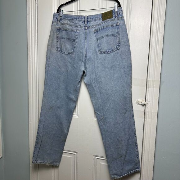 Bugle Boy Jeans 750 Mens 40W x 32 Blue Straight Leg 90s Y2K Vintage Denim - Picture 8 of 8